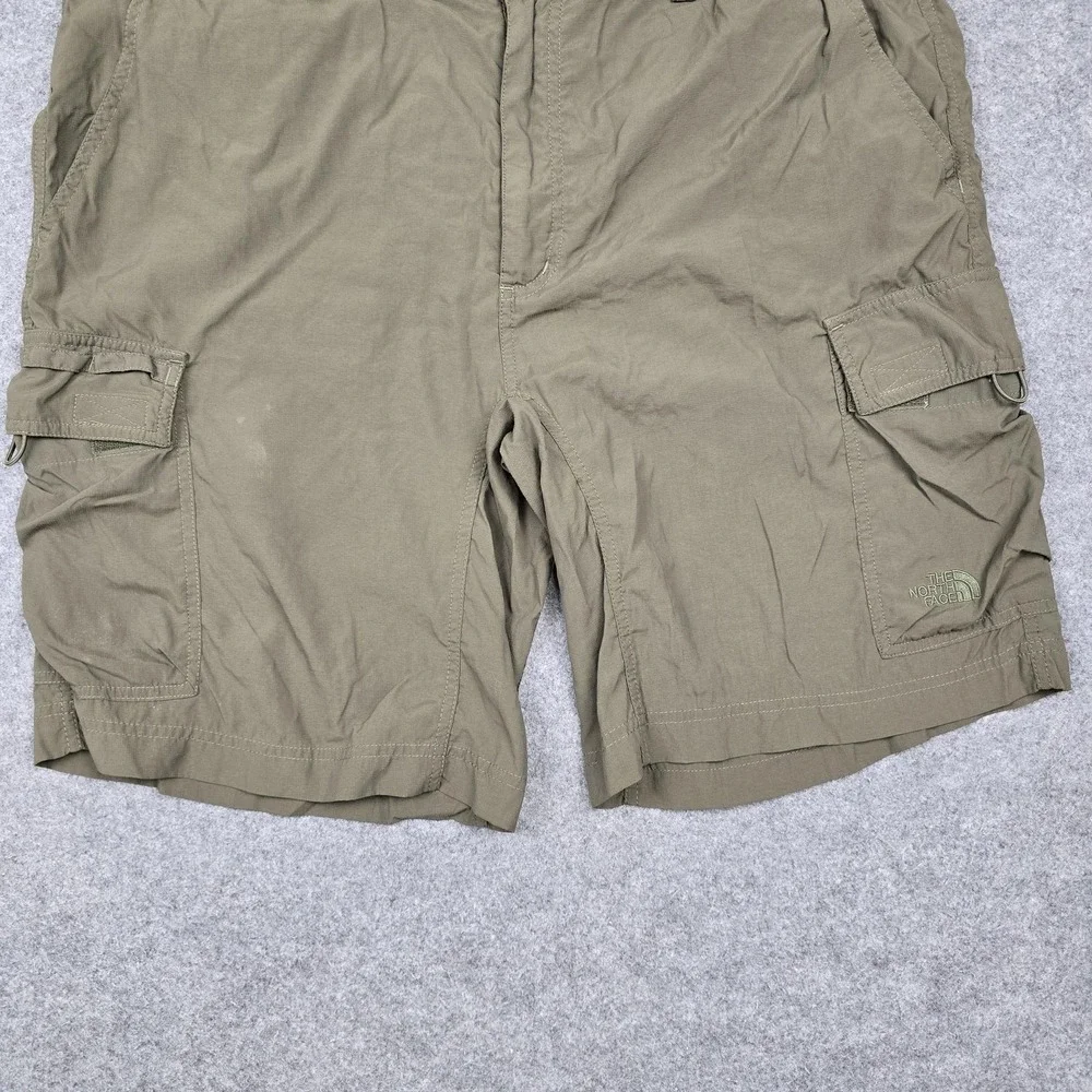 The North Face Shorts‎ Mens Large Green Cargo Hiking Quick Dry Nylon 10 Inch
